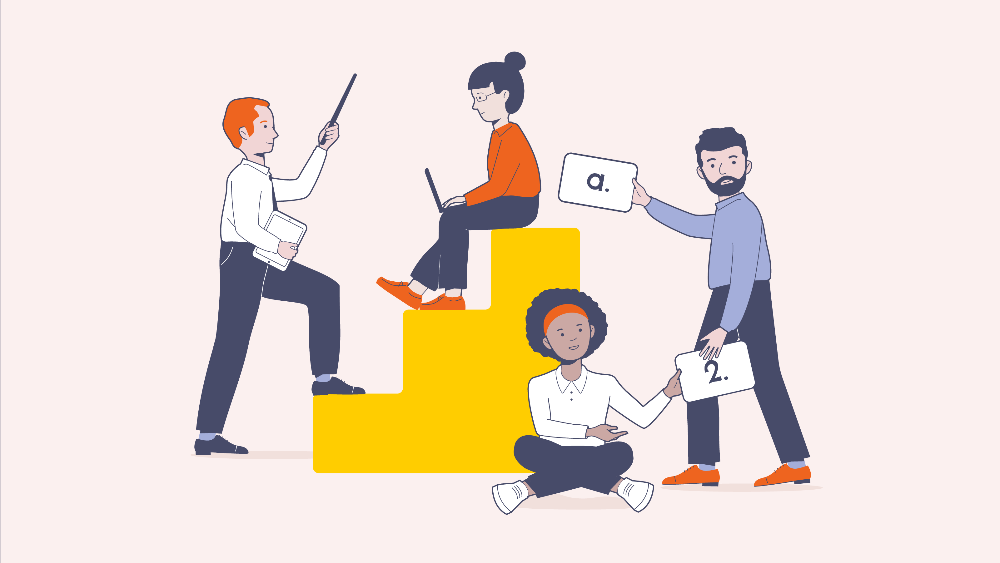 A team meeting